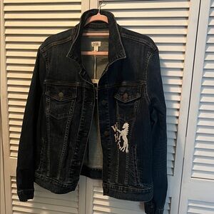 a.n.a #1385**Navy Blue and White Striped Fabric